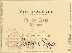 PINOT GRIS RESERVE 2018 JEAN SIPP